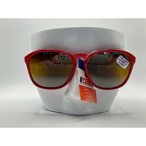 NWT Vintage Cebe Sport Sunglasses | Model 1967G | Red with Mirror Made in France - Picture 2 of 10